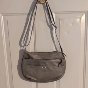 Elegant Gray Women's Shoulder Bag